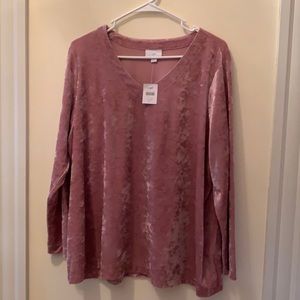 Crushed Velvet Top